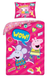 Obliečky Peppa Pig wow 140/200, 70/90