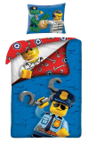 Obliečky Lego blue 140/200, 70/90
