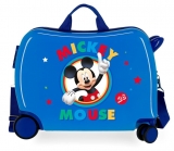 Detský kufrík na kolieskach Mickey Circle Blue MAXI