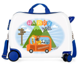 Detský kufrík na kolieskach Roll Road Little Me Happy MAXI