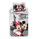 Obliečky Mickey a Minnie v New Yorku Love 140/200, 70/90