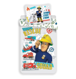 Obliečky do postieľky Požiarnik Sam Rescue Squad baby 100/135, 40/60