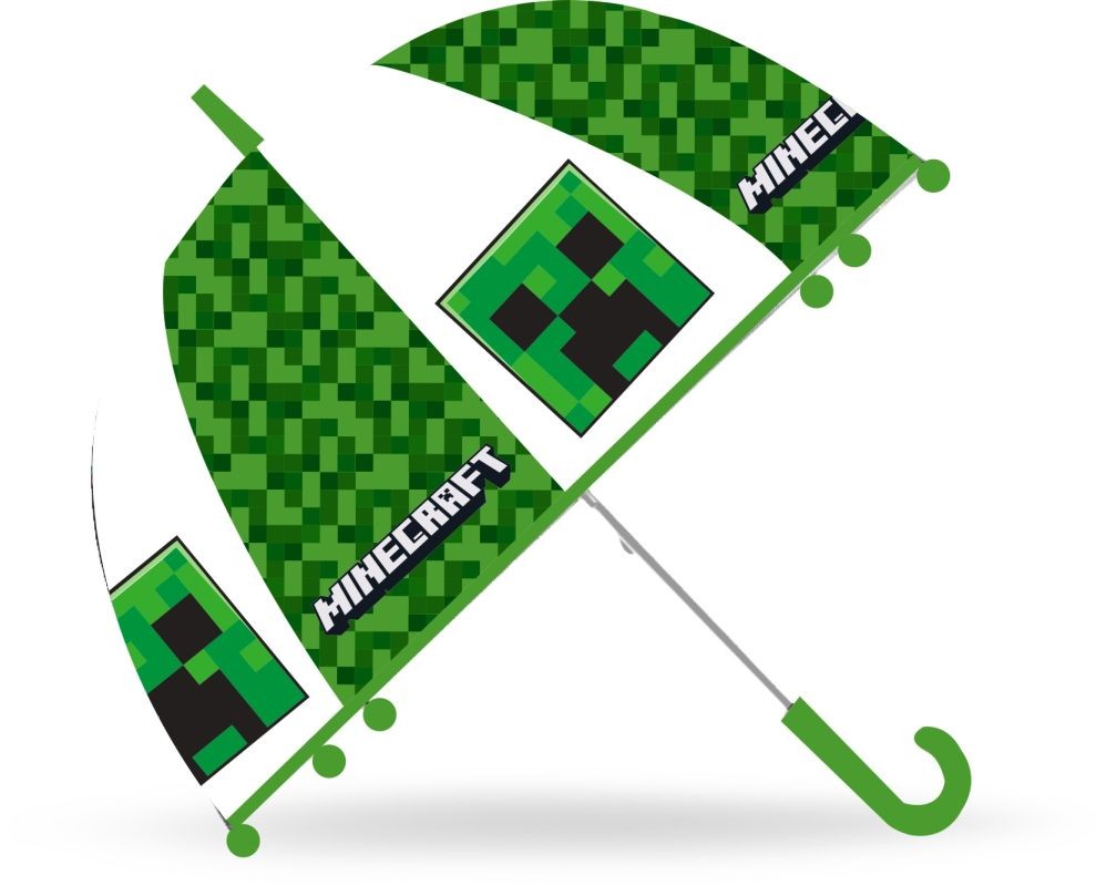 Priehľadný dáždnik Minecraft Creeper