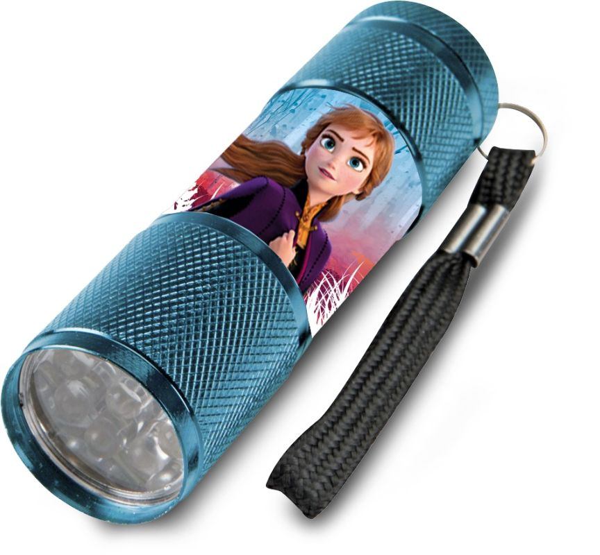 Detská hliníková LED baterka Ľadové Kráľovstvo Anna