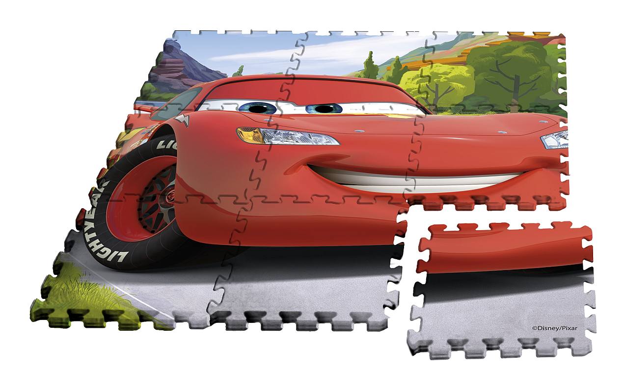 Podlahové penové puzzle Cars 9 dielov
