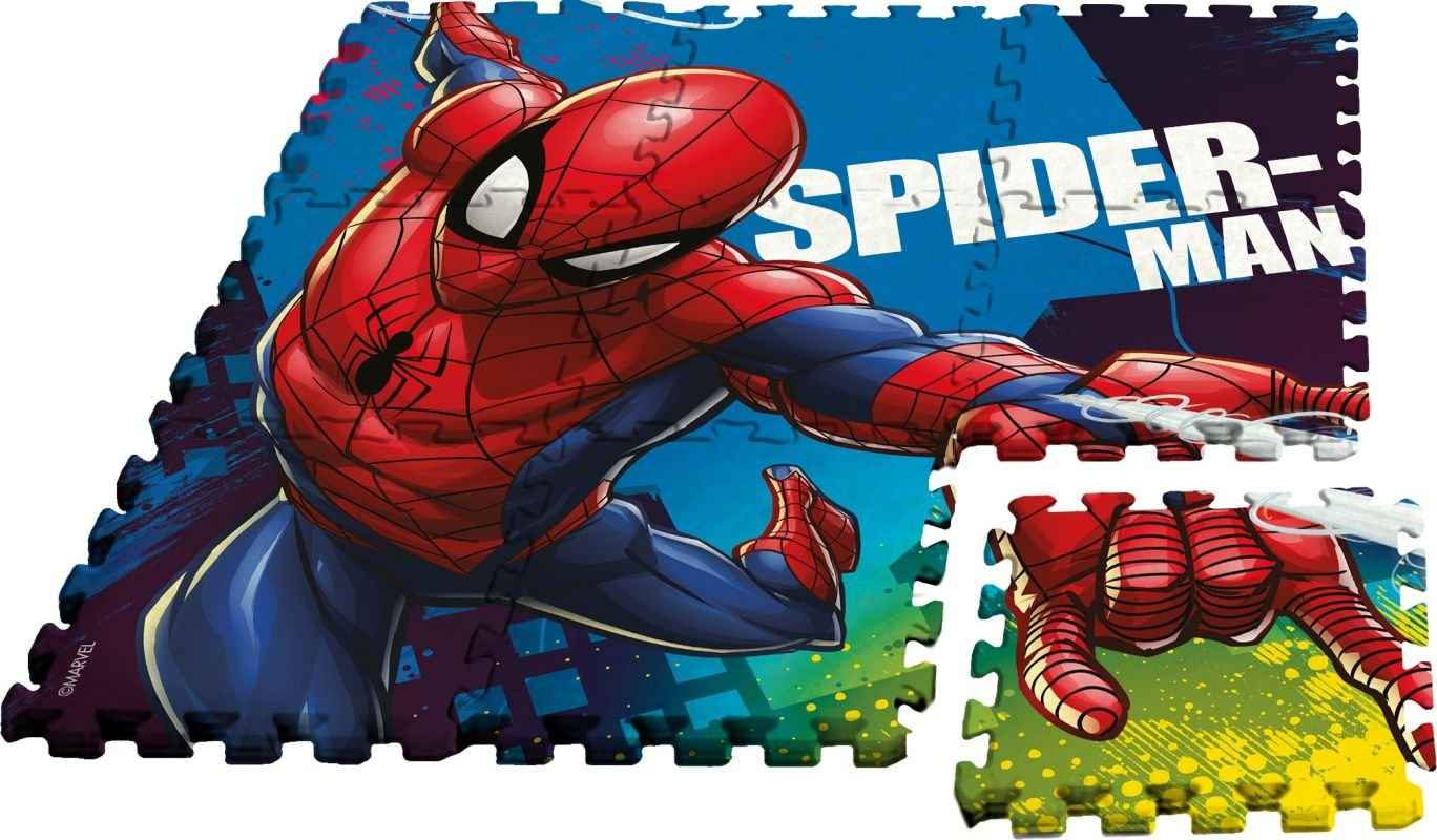 Podlahové penové puzzle Spiderman 9 dielov v taške
