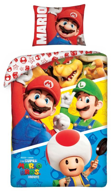 Obliečky Super Mario movie 140/200, 70/90