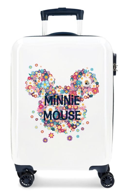 Cestovný kufor ABS Minnie Sunny Day Flowers Blue 55 cm