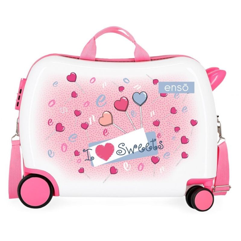 Detský kufrík na kolieskach Enso Fantasy Lollipops MAXI