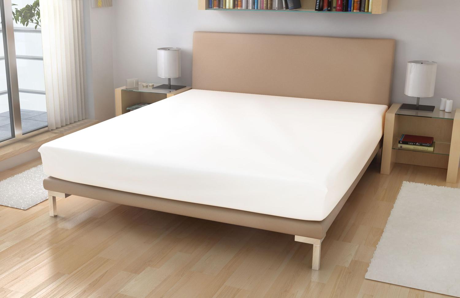 Nepremokavá napínacia jersey plachta biela 60/120