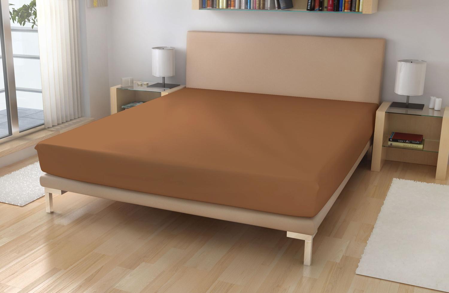 Froté plachta EXKLUSIVE Tmavo béžová 90/200