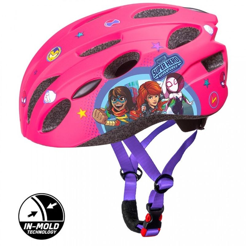 Detská cyklo prilba in mold Avengers růžová