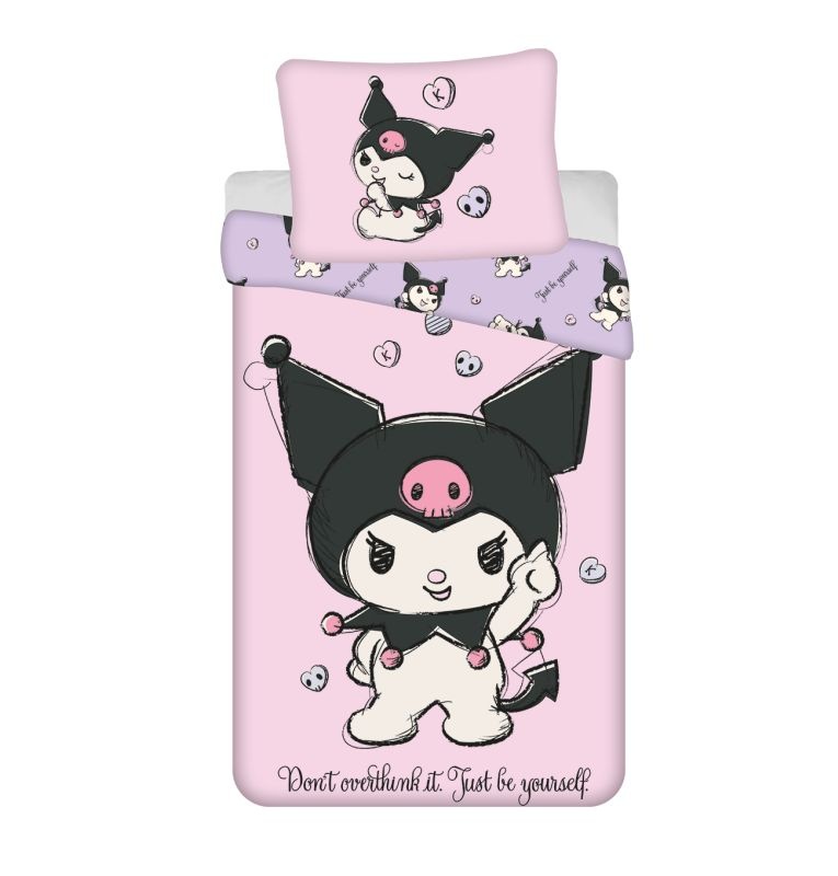 Obliečky Kuromi HK067 140x200, 70x90