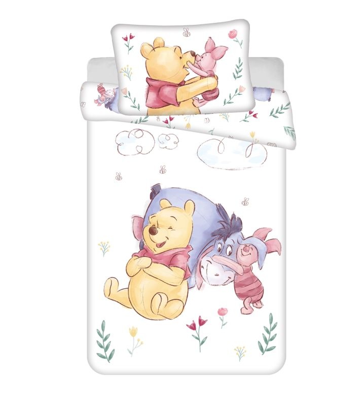 Obliečky do postieľky Macko Pú Pooh Hugs baby 100x135, 40x60