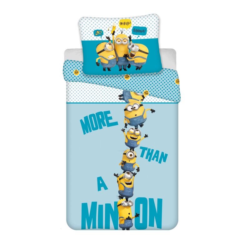 Obliečky Mimoni 2 Blue micro 140/200, 70/90
