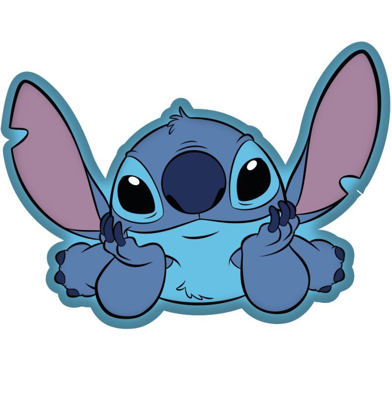 Tvarovaný mikroplyšový vankúšik Lilo and Stitch 33x25 cm