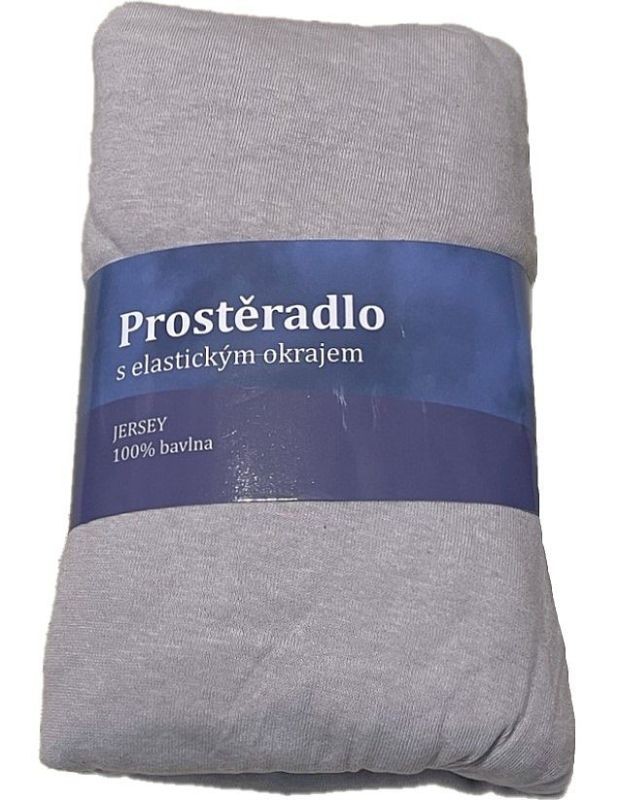 Plachta Jersey Svetlo sivá 90/200