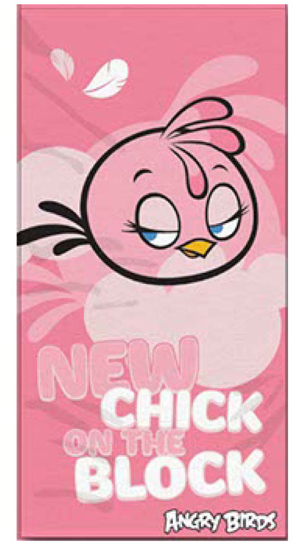Osuška Angry Birds Stella ružová 70/140