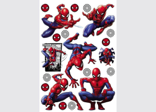 Nálepka na stenu Spiderman Komiks