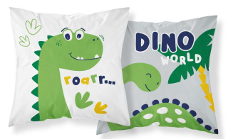 Obliečka na vankúšik Little Dino green 40/40