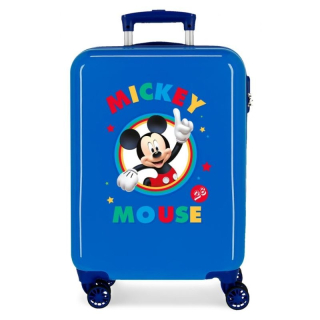 Cestovný kufor ABS Mickey Circle blue 55 cm