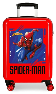 Cestovný kufor ABS Spiderman Street Red 55 cm