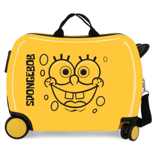 Detský kufrík na kolieskach SpongeBob yellow MAXI