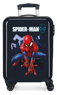 Cestovný kufor ABS Spiderman Action Blue 55 cm